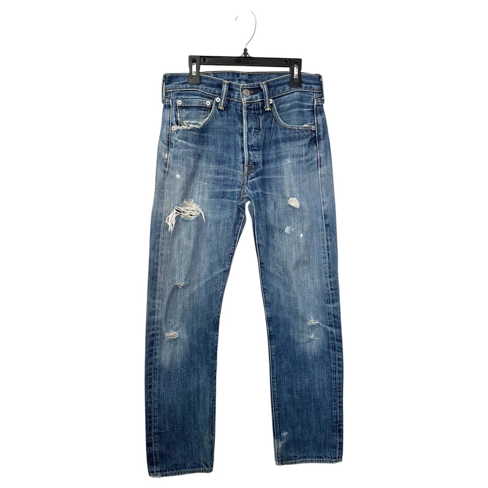 Vintage Levi's 501 Distressed Faded Grunge Jeans Men's 29 Thrashed Skater Y2K